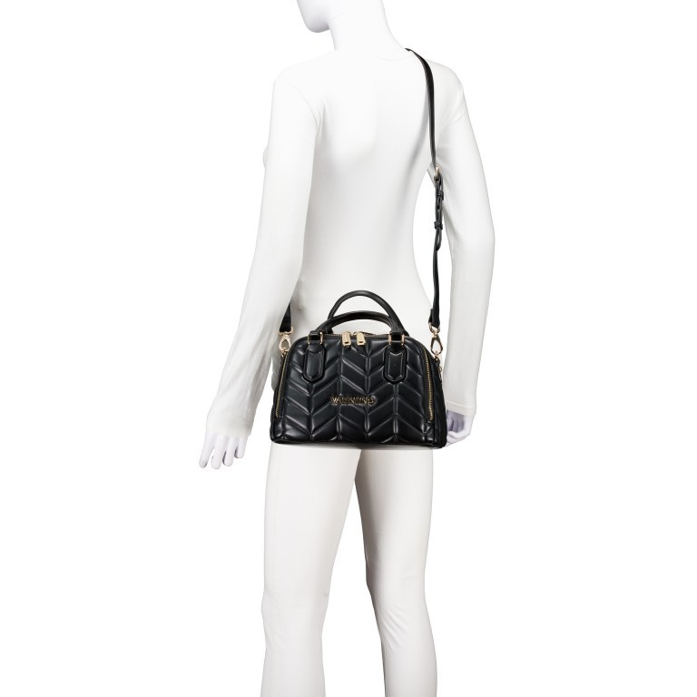 Handtasche Petal Relove Recycle Nero, Farbe: schwarz, Marke: Valentino Bags, EAN: 8054942610515, Abmessungen in cm: 27.5x17.5x13, Bild 6 von 7