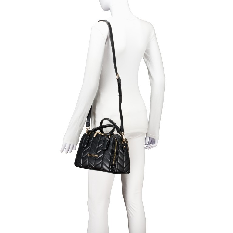 Handtasche Petal Relove Recycle Nero, Farbe: schwarz, Marke: Valentino Bags, EAN: 8054942610515, Abmessungen in cm: 27.5x17.5x13, Bild 5 von 7