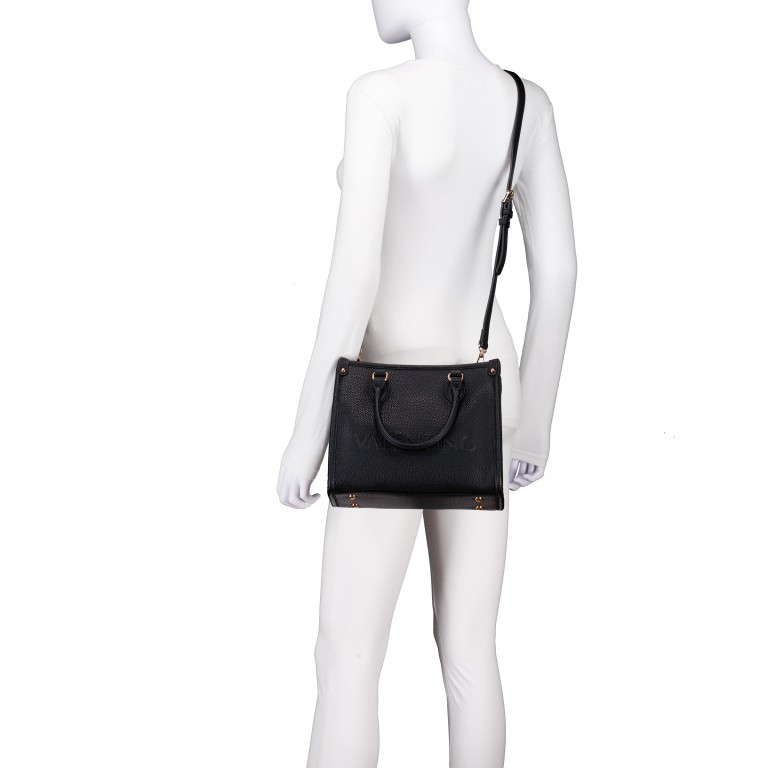 Handtasche Rised Relove Recycle Nero, Farbe: schwarz, Marke: Valentino Bags, EAN: 8054942608918, Abmessungen in cm: 26.5x22.5x12.5, Bild 6 von 7