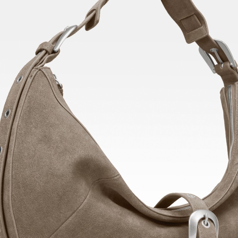 Beuteltasche Enya Rebel Cozy French Grey, Farbe: grau, Marke: Les Visionnaires, EAN: 4262435773409, Abmessungen in cm: 50x34x6, Bild 8 von 8