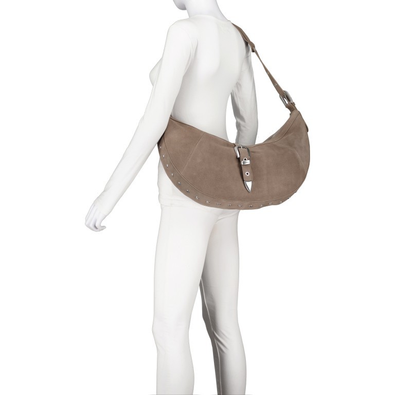 Beuteltasche Enya Rebel Cozy French Grey, Farbe: grau, Marke: Les Visionnaires, EAN: 4262435773409, Abmessungen in cm: 50x34x6, Bild 5 von 8