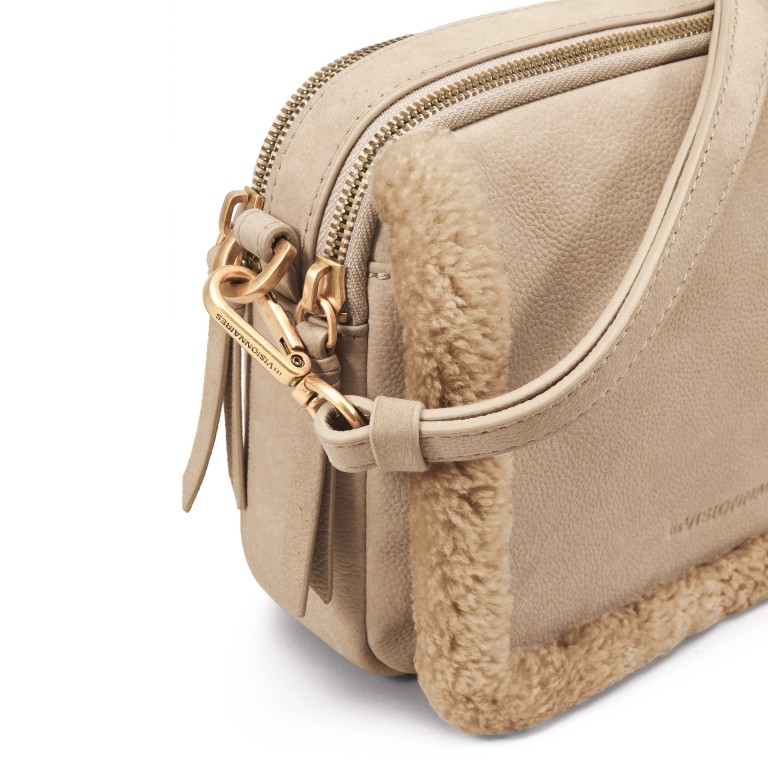 Umhängetasche Emily Teddy Peanut, Farbe: cognac, Marke: Les Visionnaires, EAN: 4262435774666, Abmessungen in cm: 22.5x16.5x8.5, Bild 9 von 9