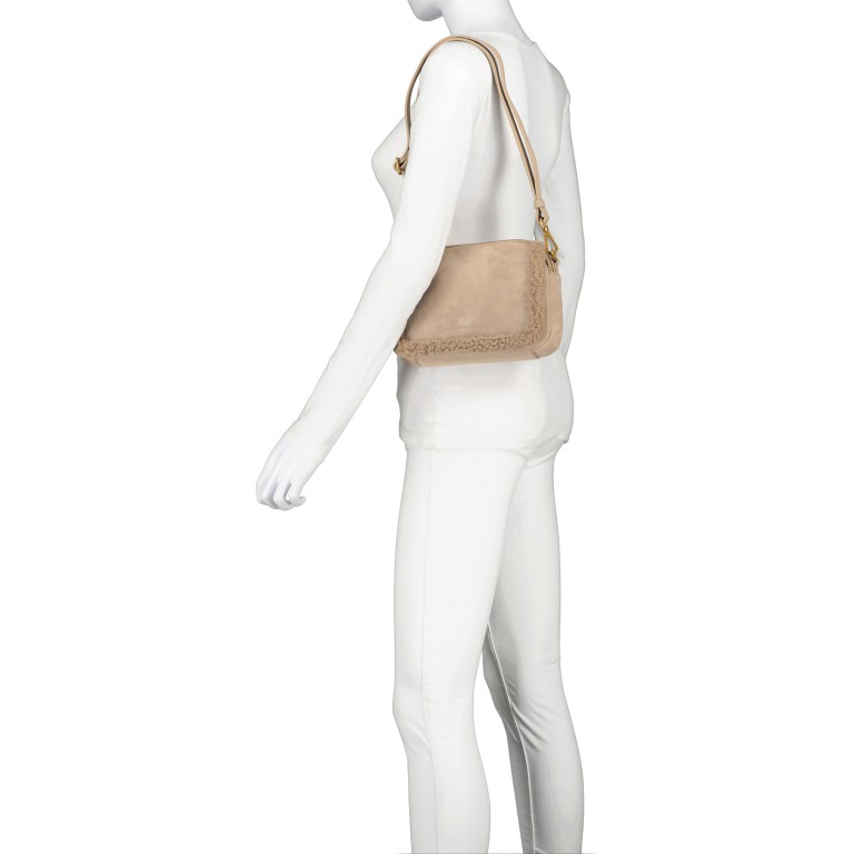Umhängetasche Emily Teddy Peanut, Farbe: cognac, Marke: Les Visionnaires, EAN: 4262435774666, Abmessungen in cm: 22.5x16.5x8.5, Bild 6 von 9