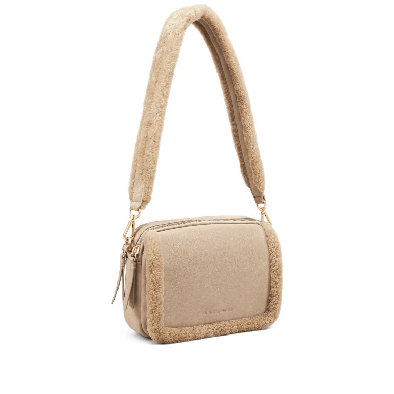 Umhängetasche Emily Teddy Peanut, Farbe: cognac, Marke: Les Visionnaires, EAN: 4262435774666, Abmessungen in cm: 22.5x16.5x8.5, Bild 2 von 9