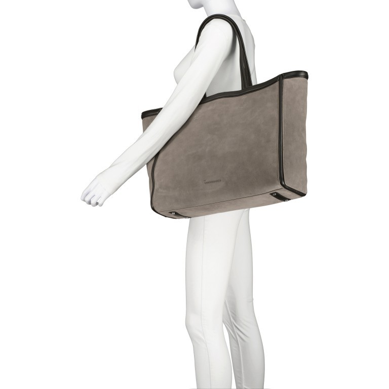 Shopper Frame Lines Fiona Cozy French Grey, Farbe: grau, Marke: Les Visionnaires, EAN: 4262435775403, Abmessungen in cm: 43.5x34x17, Bild 5 von 7