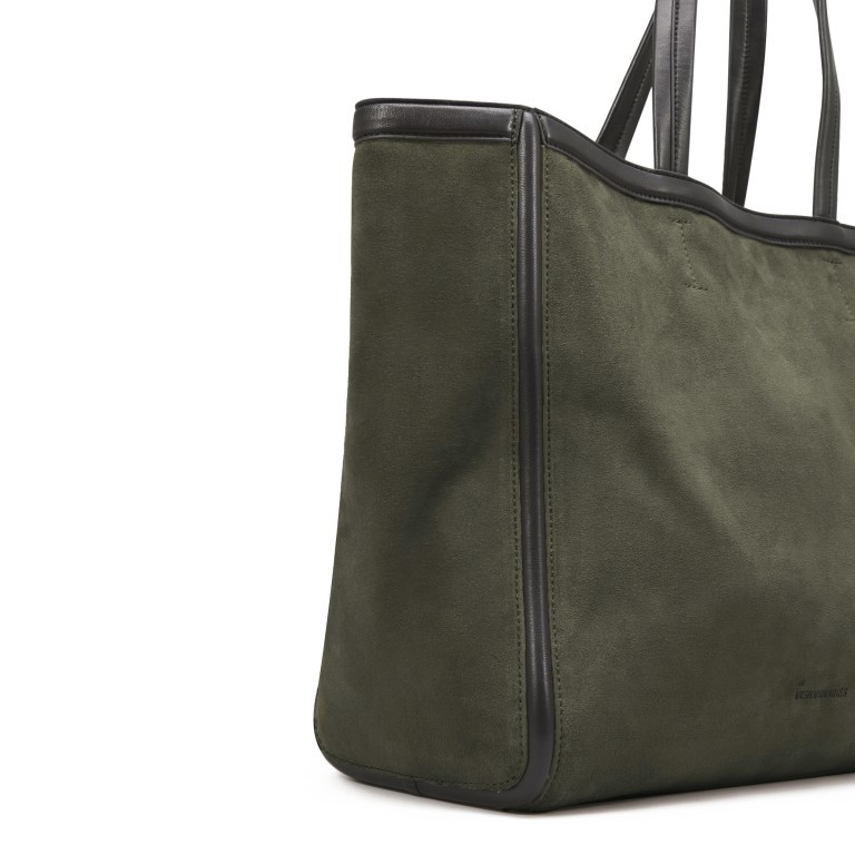 Shopper Frame Lines Fiona Cozy Moss Green, Farbe: grün/oliv, Marke: Les Visionnaires, EAN: 4262435775410, Abmessungen in cm: 43.5x34x17, Bild 7 von 7