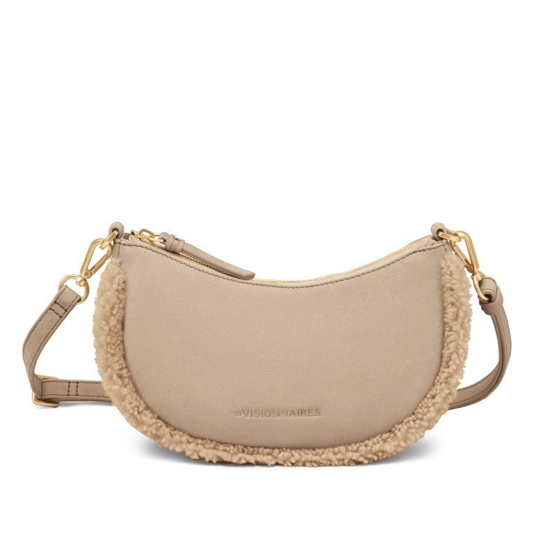 Umhängetasche Ivy Teddy Peanut, Farbe: cognac, Marke: Les Visionnaires, EAN: 4262435774901, Abmessungen in cm: 25x13x6.5, Bild 1 von 9
