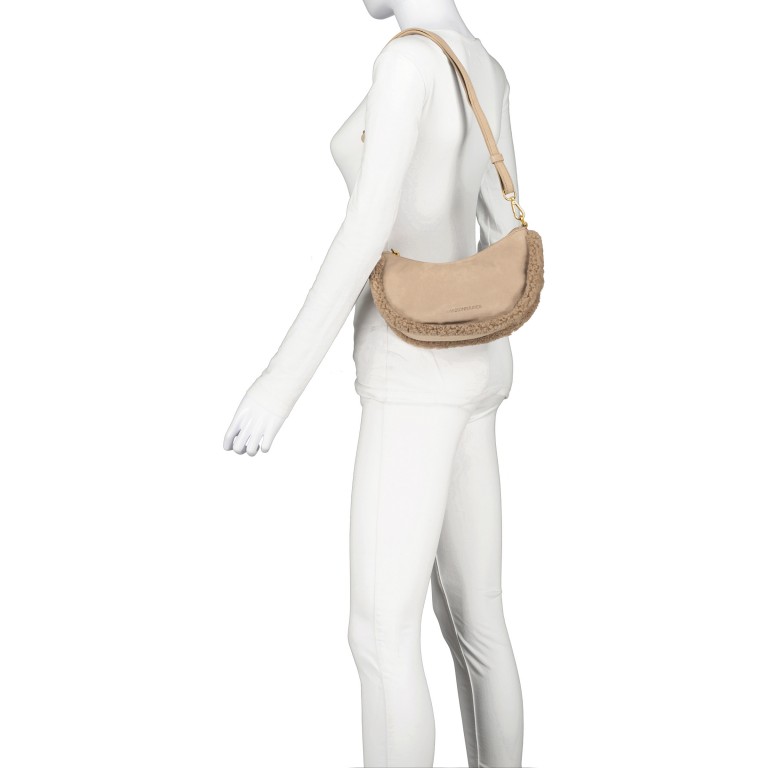 Umhängetasche Ivy Teddy Peanut, Farbe: cognac, Marke: Les Visionnaires, EAN: 4262435774901, Abmessungen in cm: 25x13x6.5, Bild 6 von 9