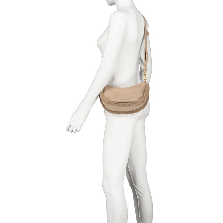 Umhängetasche Ivy Teddy Peanut, Farbe: cognac, Marke: Les Visionnaires, EAN: 4262435774901, Abmessungen in cm: 25x13x6.5, Bild 7 von 9