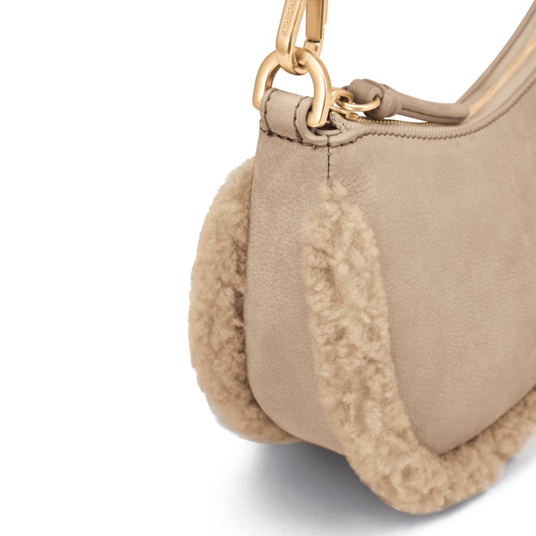 Umhängetasche Ivy Teddy Peanut, Farbe: cognac, Marke: Les Visionnaires, EAN: 4262435774901, Abmessungen in cm: 25x13x6.5, Bild 9 von 9