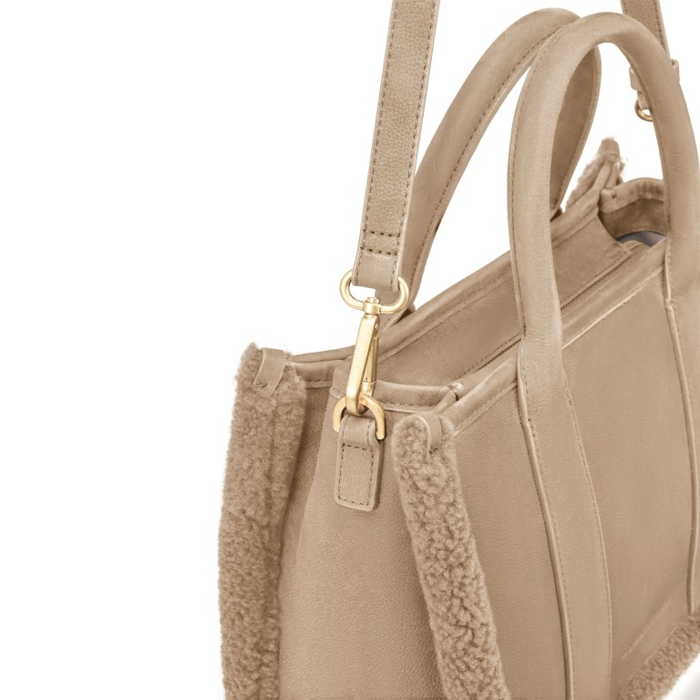 Handtasche Lena Teddy Peanut, Farbe: cognac, Marke: Les Visionnaires, EAN: 4262435775083, Abmessungen in cm: 30x22.5x15, Bild 9 von 9