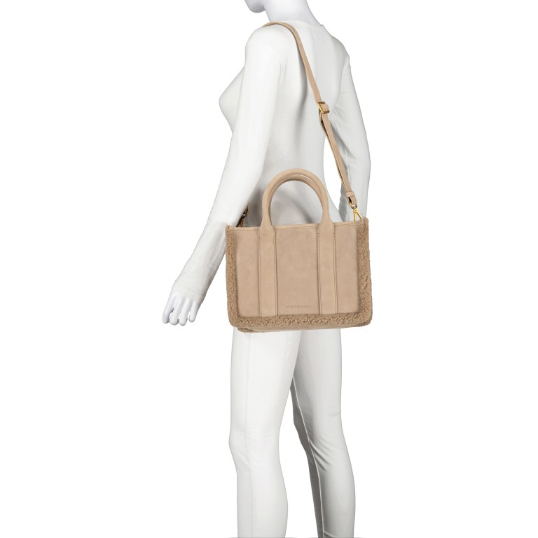Handtasche Lena Teddy Peanut, Farbe: cognac, Marke: Les Visionnaires, EAN: 4262435775083, Abmessungen in cm: 30x22.5x15, Bild 6 von 9