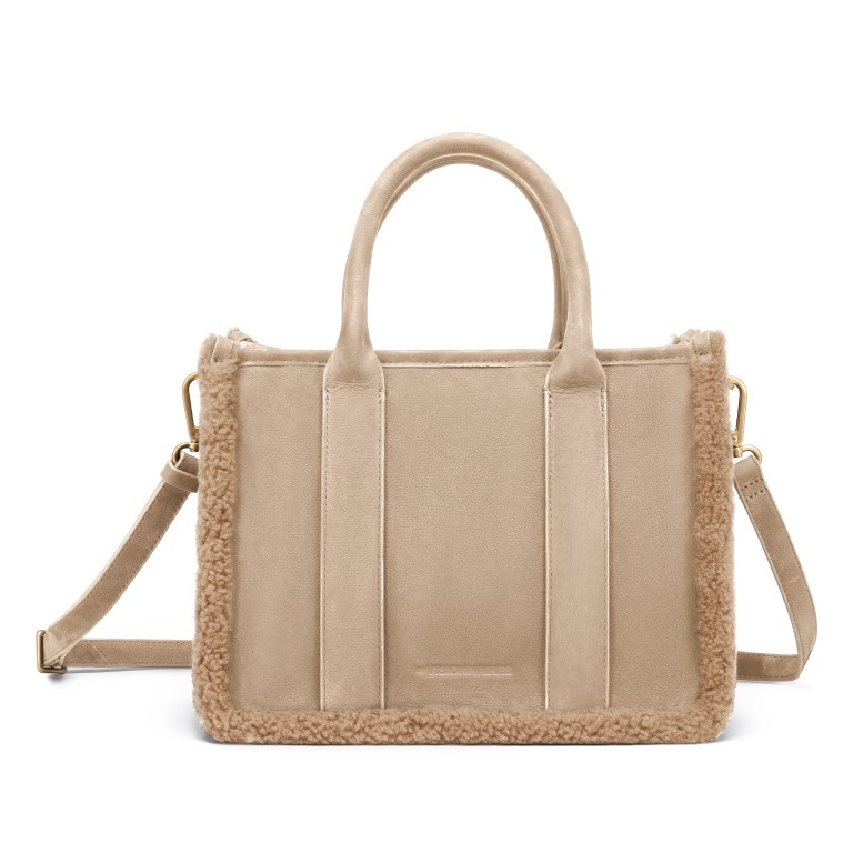 Handtasche Lena Teddy Peanut, Farbe: cognac, Marke: Les Visionnaires, EAN: 4262435775083, Abmessungen in cm: 30x22.5x15, Bild 1 von 9