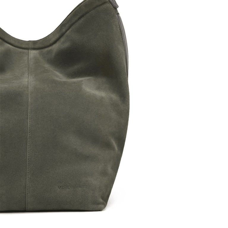 Beuteltasche Frame Lines Loni Cozy Moss Green, Farbe: grün/oliv, Marke: Les Visionnaires, EAN: 4262435775472, Abmessungen in cm: 22x36x18, Bild 7 von 7