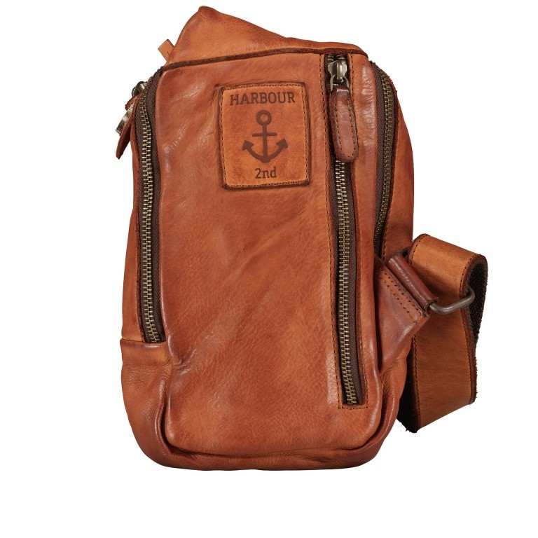 Umhängetasche Urban-Poets Sage UP-13125 Charming Cognac, Farbe: cognac, Marke: Harbour 2nd, EAN: 4046478080850, Abmessungen in cm: 13x24x5, Bild 3 von 5