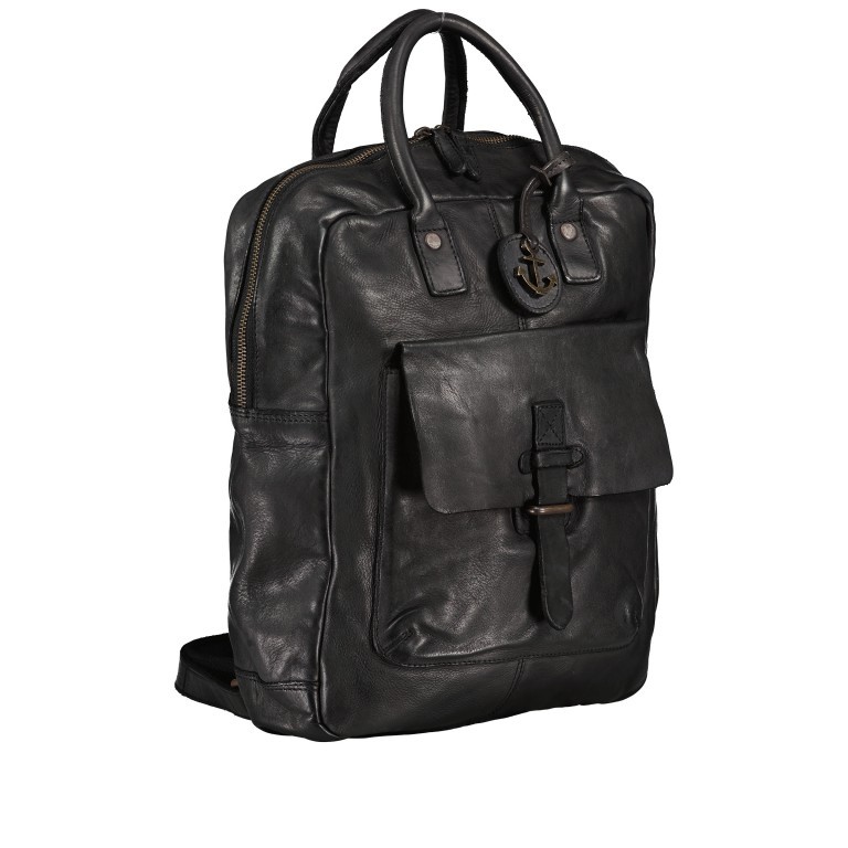 Rucksack Urban-Poets Devon UP-13129 Dark Ash, Farbe: anthrazit, Marke: Harbour 2nd, EAN: 4046478080928, Abmessungen in cm: 28x34x9.5, Bild 2 von 6