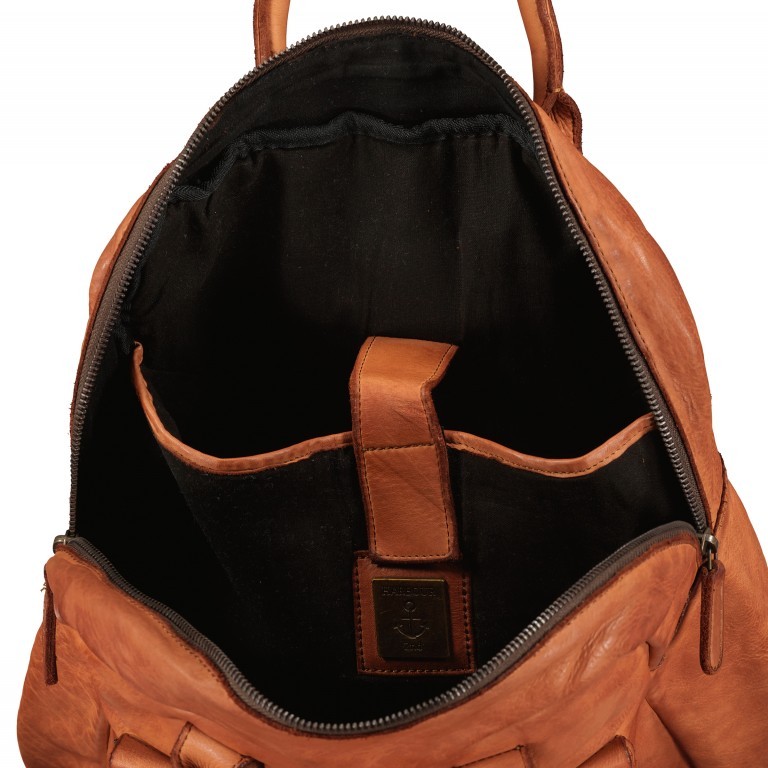 Rucksack Urban-Poets Devon UP-13129 Charming Cognac, Farbe: cognac, Marke: Harbour 2nd, EAN: 4046478080935, Abmessungen in cm: 28x34x9.5, Bild 6 von 6