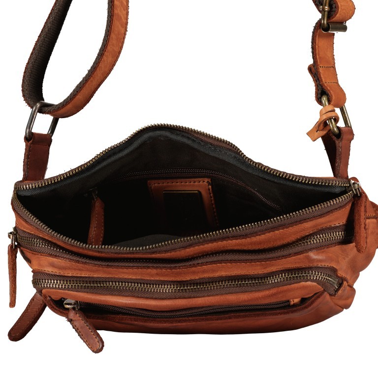 Umhängetasche Urban-Poets Harper UP-13131 Charming Cognac, Farbe: cognac, Marke: Harbour 2nd, EAN: 4046478080973, Abmessungen in cm: 24x17x3, Bild 6 von 7