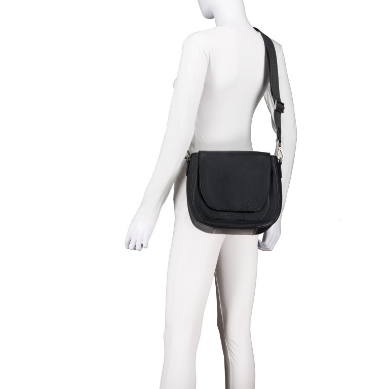 Satteltasche Just-Pure Lili JP-13093 Dark Ash, Farbe: anthrazit, Marke: Harbour 2nd, EAN: 4046478081727, Abmessungen in cm: 26x24x10, Bild 5 von 6