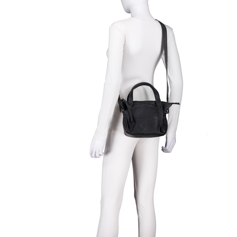 Handtasche Just-Pure Thea JP-13098 Dark Ash, Farbe: anthrazit, Marke: Harbour 2nd, EAN: 4046478081888, Abmessungen in cm: 20.5x16.5x12.5, Bild 6 von 7