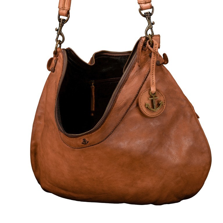 Beuteltasche Anchor-Love Amar AL-13091 Charming Cognac, Farbe: cognac, Marke: Harbour 2nd, EAN: 4046478080461, Abmessungen in cm: 40x35x4.5, Bild 6 von 6