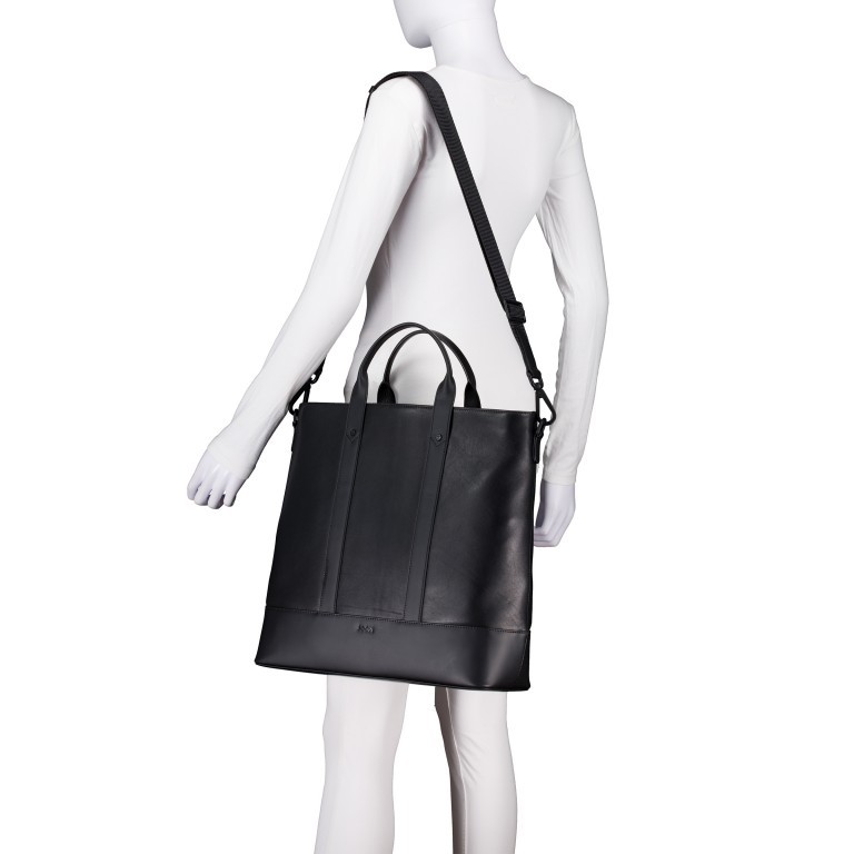 Handtasche Manciano Morris MVO Black, Farbe: schwarz, Marke: Joop!, EAN: 4048835230144, Abmessungen in cm: 37.5x37x12.5, Bild 4 von 7