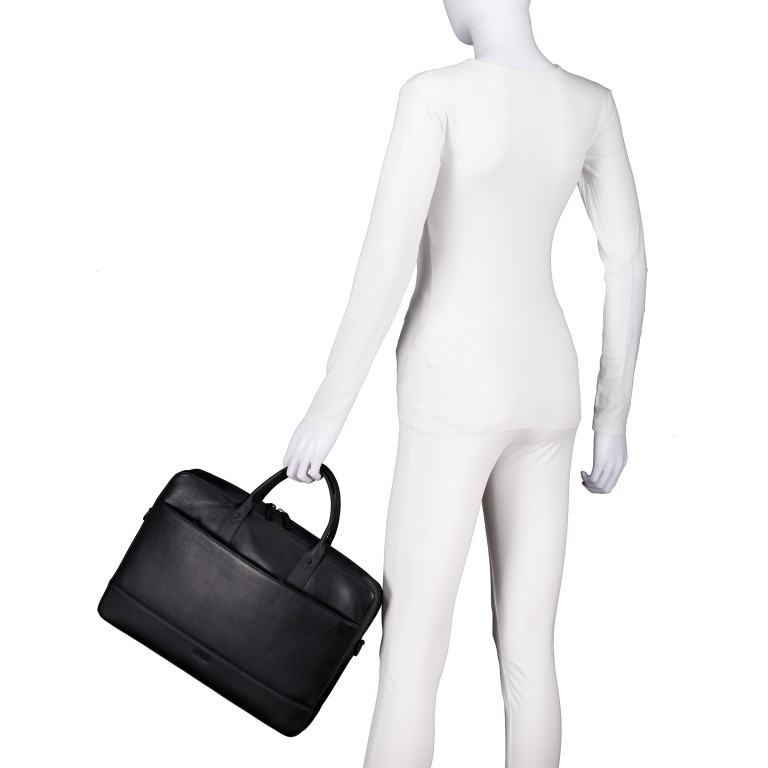 Aktentasche Manciano Pandion SHZ Black, Farbe: schwarz, Marke: Joop!, EAN: 4048835230151, Abmessungen in cm: 39x28x8.6, Bild 4 von 8