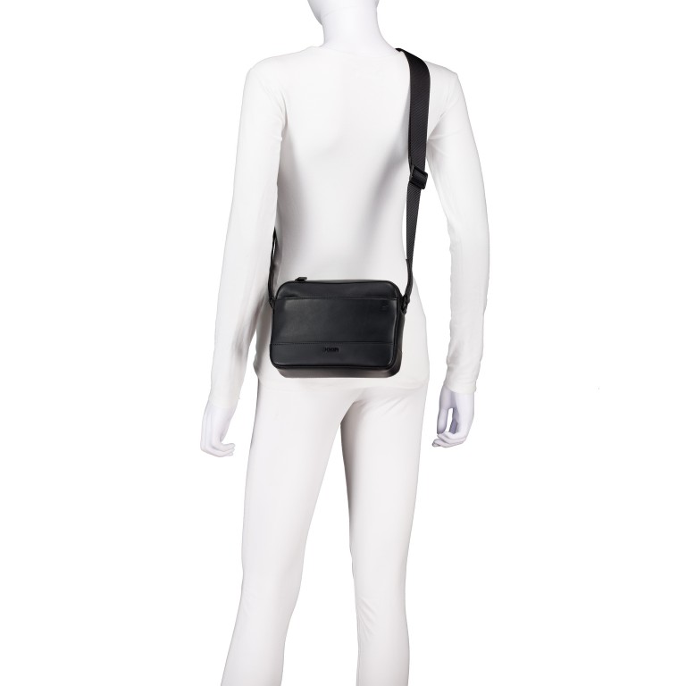 Umhängetasche Manciano Pino XSHZ Black, Farbe: schwarz, Marke: Joop!, EAN: 4048835224198, Abmessungen in cm: 22x15x6, Bild 5 von 7