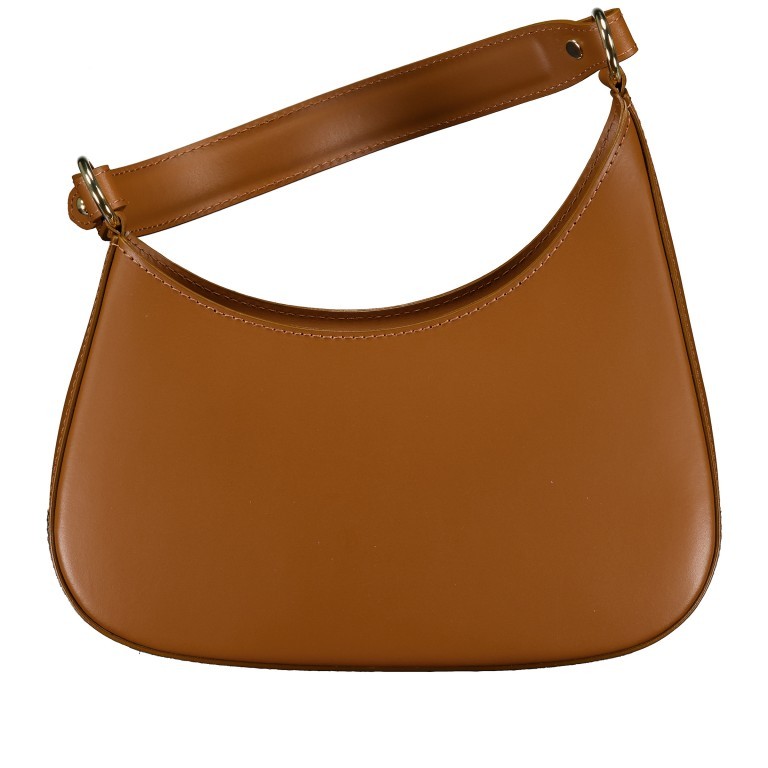 Beuteltasche Ruga Hellbraun, Farbe: braun, Marke: Hausfelder Manufaktur, EAN: 4065646021860, Abmessungen in cm: 28x18x7, Bild 3 von 8