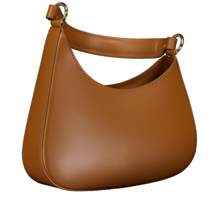 Beuteltasche Ruga Hellbraun, Farbe: braun, Marke: Hausfelder Manufaktur, EAN: 4065646021860, Abmessungen in cm: 28x18x7, Bild 2 von 8