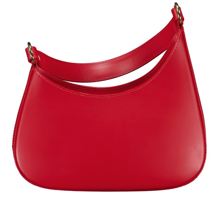 Beuteltasche Ruga Rot, Farbe: rot/weinrot, Marke: Hausfelder Manufaktur, EAN: 4065646021877, Abmessungen in cm: 28x18x7, Bild 3 von 8