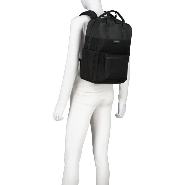 Rucksack Bergen Pro mit Laptopfach 15 Zoll Allblack, Farbe: schwarz, Marke: Kapten & Son, EAN: 4251145244033, Abmessungen in cm: 28x39x11.5, Bild 7 von 12