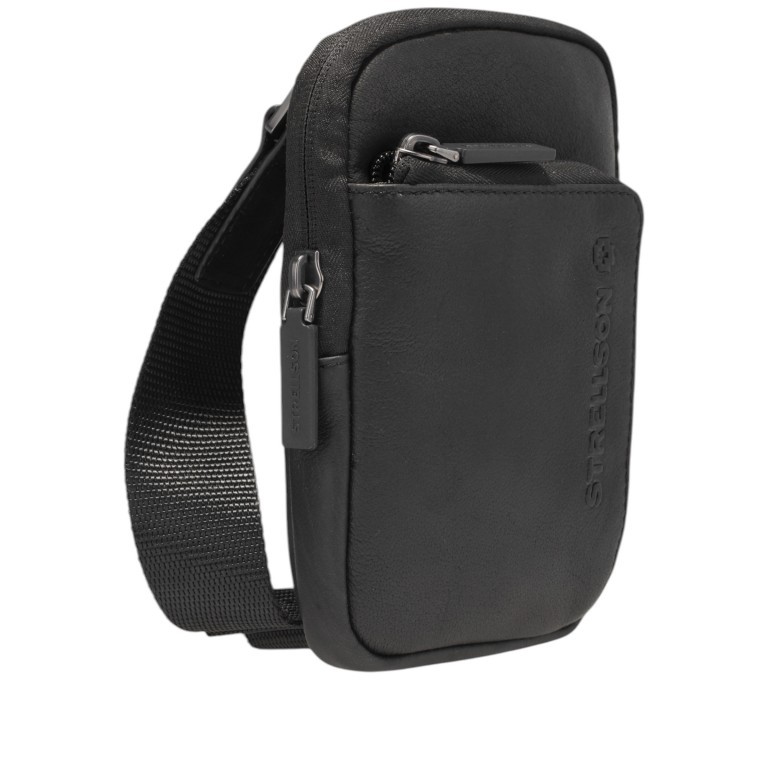 Umhängetasche Clapton Brian XSVZ1 Black, Farbe: schwarz, Marke: Strellson, EAN: 4048835220220, Abmessungen in cm: 14x19x5.5, Bild 2 von 7