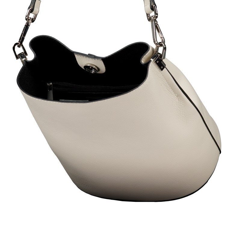Beuteltasche Beige, Farbe: beige, Marke: Hausfelder Manufaktur, EAN: 4065646021907, Abmessungen in cm: 23.5x27x16, Bild 7 von 7