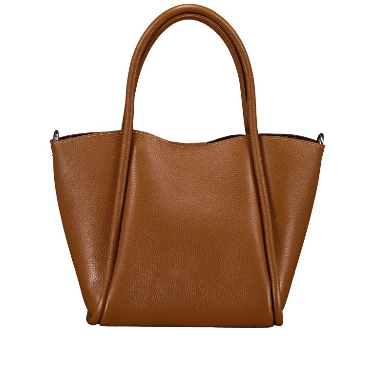 Handtasche mit herausnehmbarem Futteral Hellbraun, Farbe: braun, Marke: Hausfelder Manufaktur, EAN: 4065646021945, Abmessungen in cm: 22x22x14, Bild 3 von 7