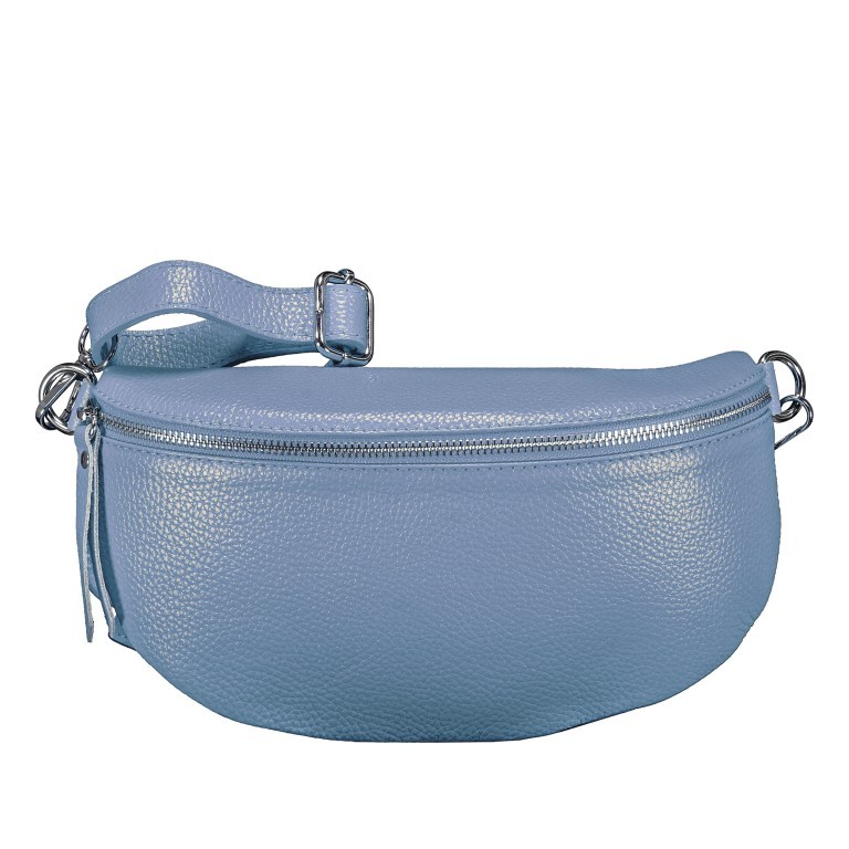 Gürteltasche mit Silberfittings Hellblau, Farbe: blau/petrol, Marke: Hausfelder Manufaktur, EAN: 4065646022010, Abmessungen in cm: 25x14x8, Bild 1 von 6