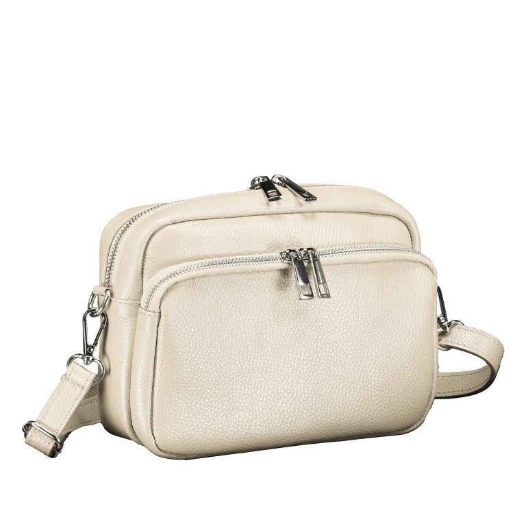Umhängetasche Beige, Farbe: beige, Marke: Hausfelder Manufaktur, EAN: 4065646022102, Abmessungen in cm: 22x16x6.5, Bild 2 von 6