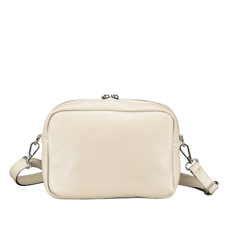 Umhängetasche Beige, Farbe: beige, Marke: Hausfelder Manufaktur, EAN: 4065646022102, Abmessungen in cm: 22x16x6.5, Bild 3 von 6
