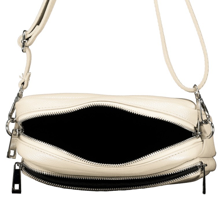Umhängetasche Beige, Farbe: beige, Marke: Hausfelder Manufaktur, EAN: 4065646022102, Abmessungen in cm: 22x16x6.5, Bild 6 von 6