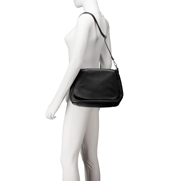 Satteltasche Schwarz, Farbe: schwarz, Marke: Hausfelder Manufaktur, EAN: 4065646022140, Abmessungen in cm: 30x22x10.5, Bild 5 von 7