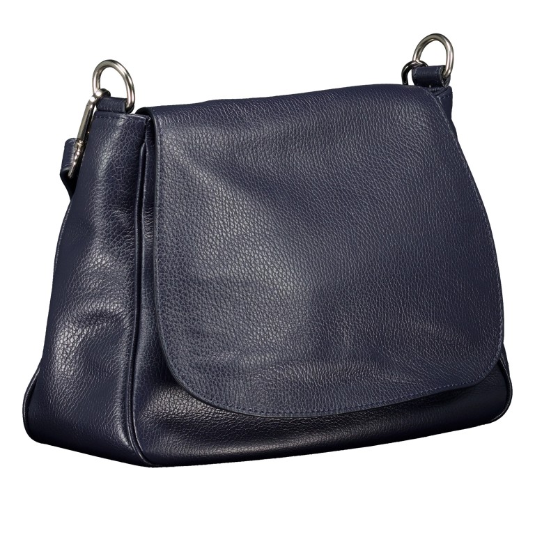 Satteltasche Dunkelblau, Farbe: blau/petrol, Marke: Hausfelder Manufaktur, EAN: 4065646022157, Abmessungen in cm: 30x22x10.5, Bild 2 von 7