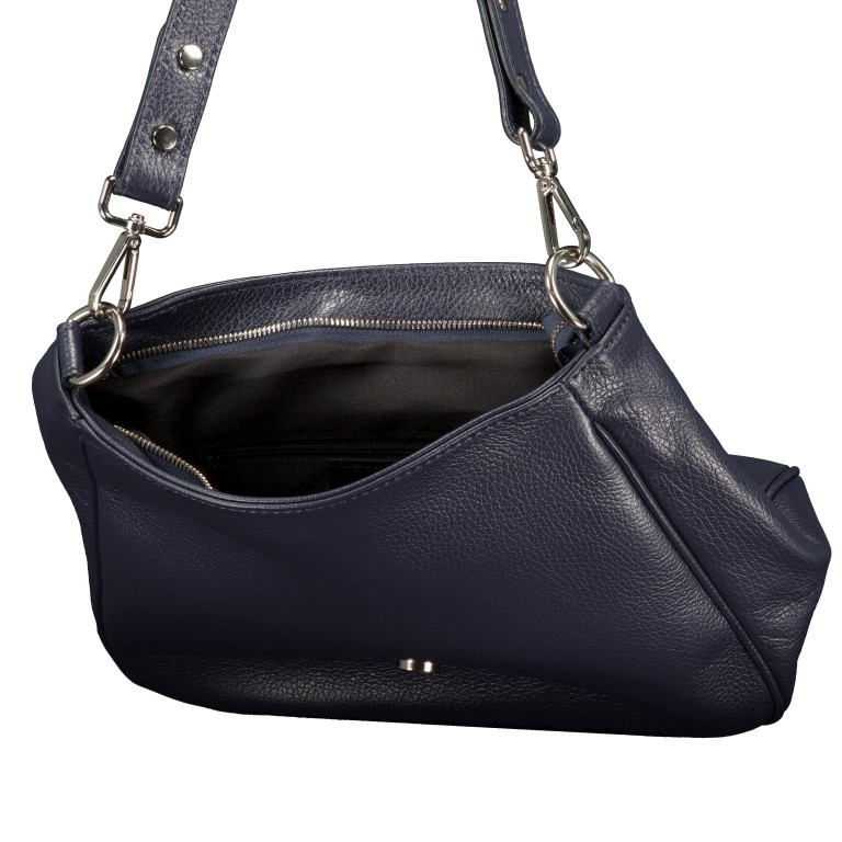 Satteltasche Dunkelblau, Farbe: blau/petrol, Marke: Hausfelder Manufaktur, EAN: 4065646022157, Abmessungen in cm: 30x22x10.5, Bild 7 von 7