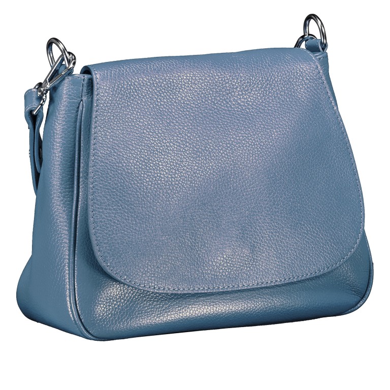 Satteltasche Hellblau, Farbe: blau/petrol, Marke: Hausfelder Manufaktur, EAN: 4065646022188, Abmessungen in cm: 30x22x10.5, Bild 2 von 7