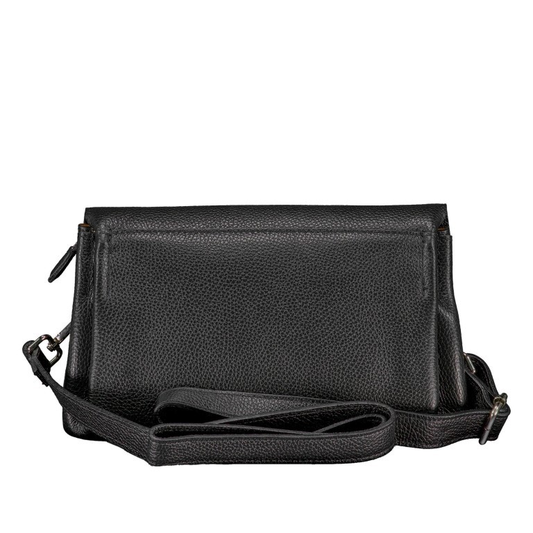 Umhängetasche Schwarz, Farbe: schwarz, Marke: Hausfelder Manufaktur, EAN: 4065646022195, Abmessungen in cm: 27x16.5x10.5, Bild 3 von 9
