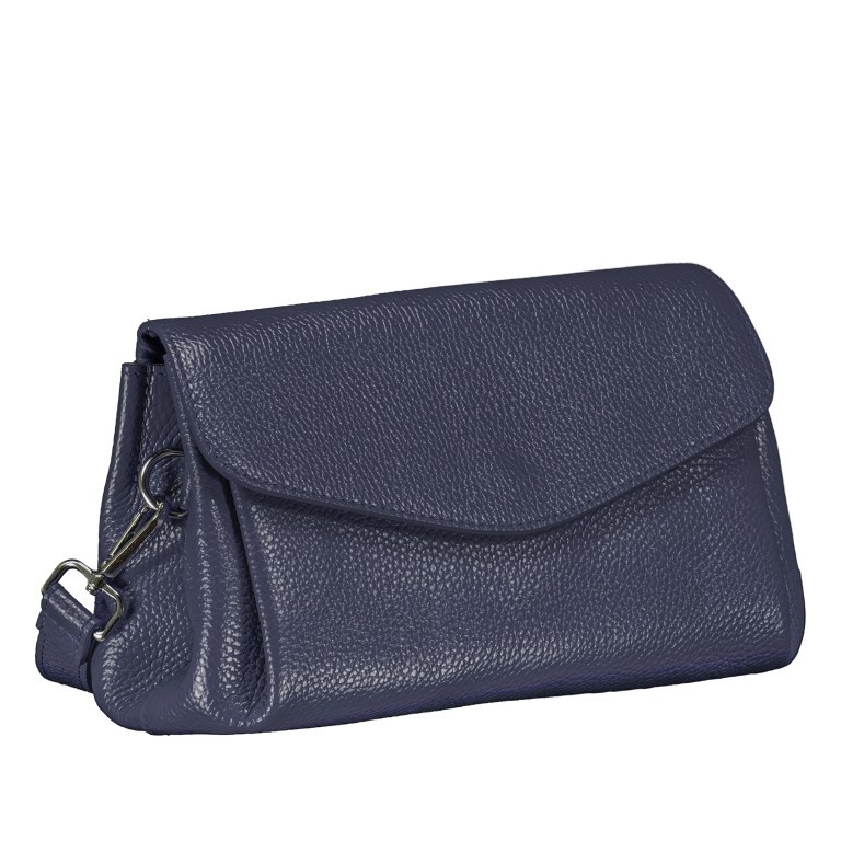 Umhängetasche Dunkelblau, Farbe: blau/petrol, Marke: Hausfelder Manufaktur, EAN: 4065646022201, Abmessungen in cm: 27x16.5x10.5, Bild 2 von 8