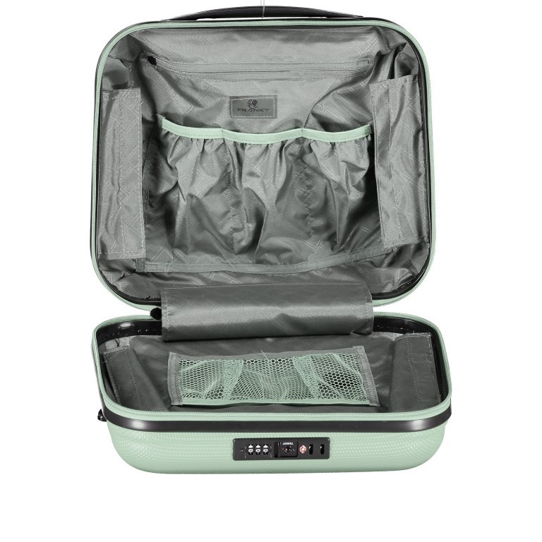 Kosmetikkoffer ABS13 Green, Farbe: grün/oliv, Marke: Franky, EAN: 4251885955589, Abmessungen in cm: 36x32x18, Bild 5 von 8