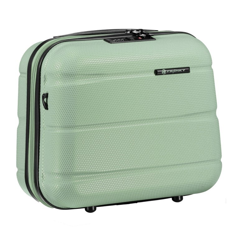 Kosmetikkoffer ABS13 Green, Farbe: grün/oliv, Marke: Franky, EAN: 4251885955589, Abmessungen in cm: 36x32x18, Bild 2 von 8
