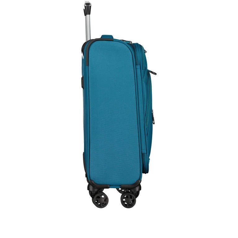 Koffer T24 Größe 55 cm Petrol, Farbe: blau/petrol, Marke: Franky, EAN: 4251885954971, Abmessungen in cm: 57.5x41x22.5, Bild 4 von 9