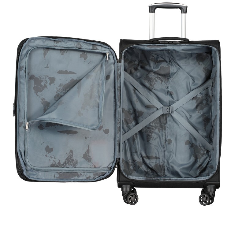 Koffer T24 Größe 69,5 cm Black, Farbe: schwarz, Marke: Franky, EAN: 4251885954926, Abmessungen in cm: 44x69.5x28.5, Bild 7 von 8