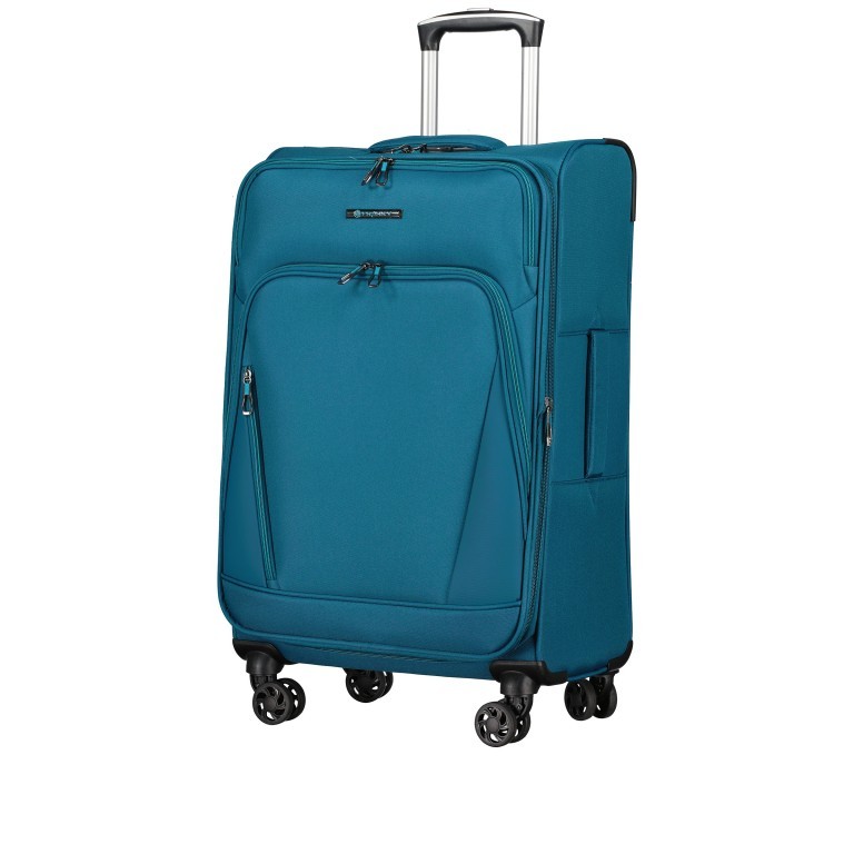 Koffer T24 Größe 69,5 cm Petrol, Farbe: blau/petrol, Marke: Franky, EAN: 4251885954988, Abmessungen in cm: 44x69.5x28.5, Bild 2 von 8